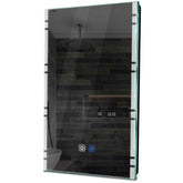 Specchio LED Verticale | Pulsanti touch | Funzione anti-appannamento | Luce bianca fredda - Reyze Serie Edge Modello 3